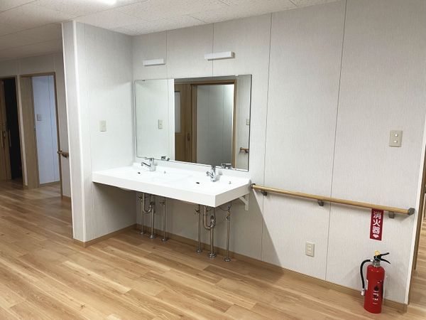 広々とした洗面台
