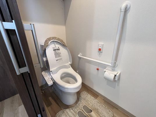 手すりがあるトイレ