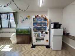 明るい休憩室