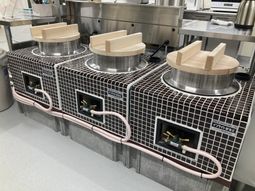 ご飯炊き用釜のキッチン