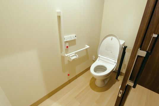 手すり付きのトイレ