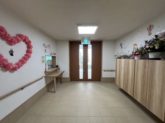 装飾がある廊下