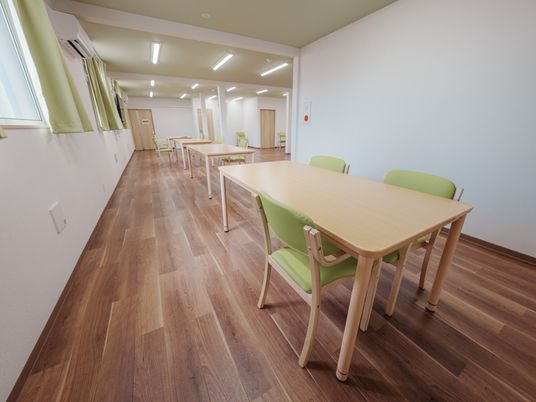 明るい共有スペース