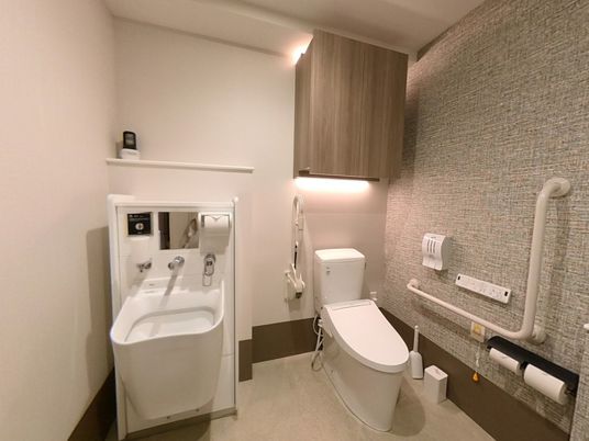 機能的なトイレ設備