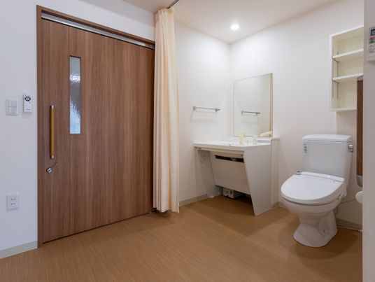 清潔なトイレと洗面台