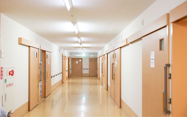 快適な移動が可能な廊下