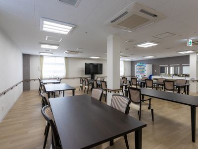 広々とした食堂