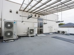 屋上の物干し場  