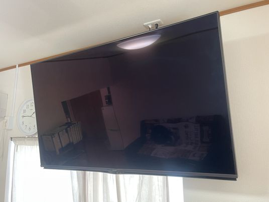 大画面テレビのある部屋