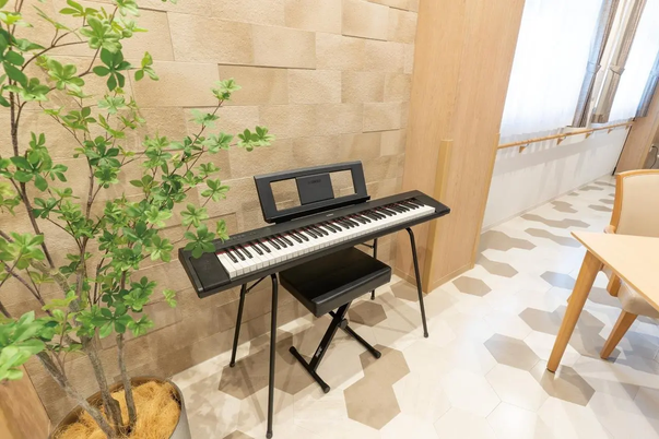 広い空間の音楽室