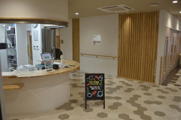 温かい雰囲気の受付