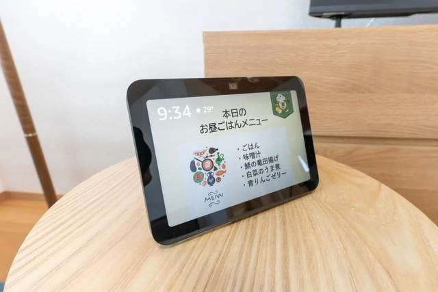 今日のメニュー表示パネル