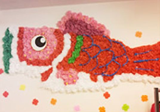 手作りの魚の壁飾り