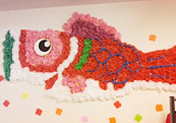 手作りの魚の壁飾り