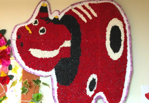 飾られたアート作品
