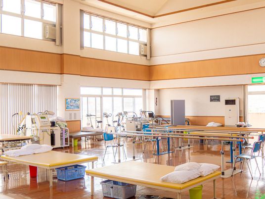 機能訓練室の広い空間  