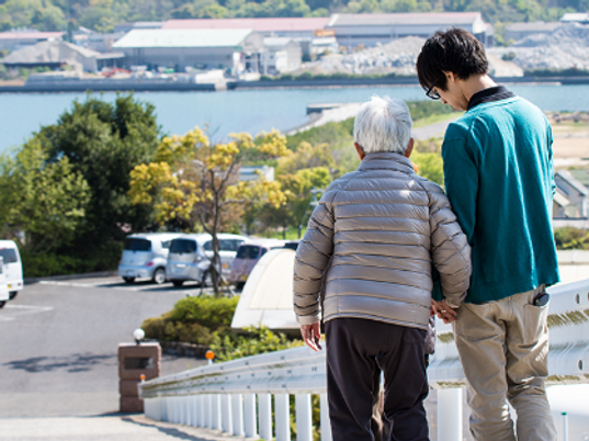 海が見える庭