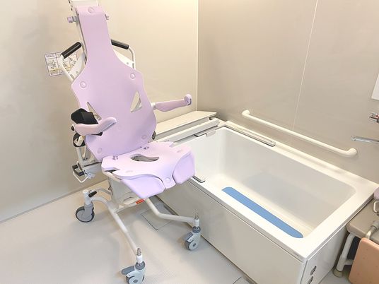 入浴サポート装置の浴室