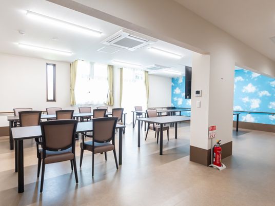 広々とした食堂