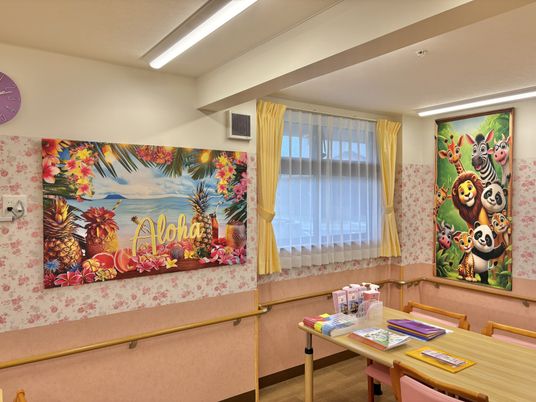 楽しい装飾の廊下