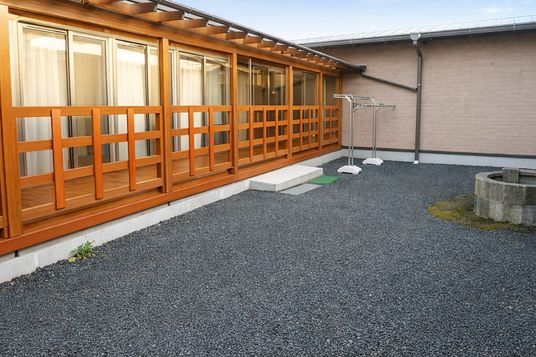 開放感のある庭