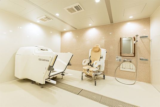 最新設備の浴室