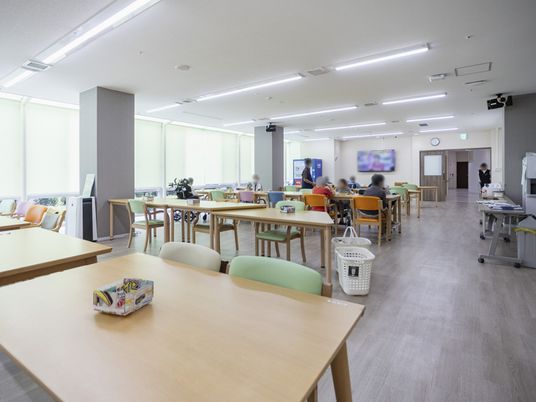 明るい共有スペース