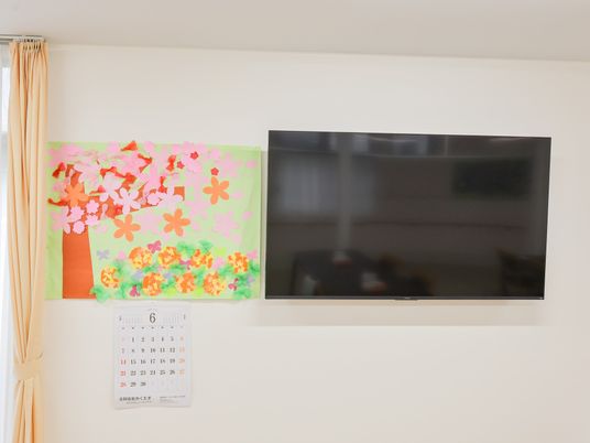 壁掛けテレビの室内