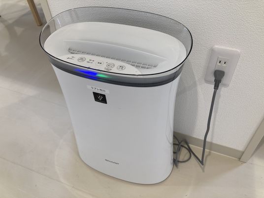 空気清浄機使用例