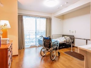 車椅子がある居室  