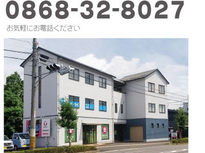 ＠くるー津山の外観