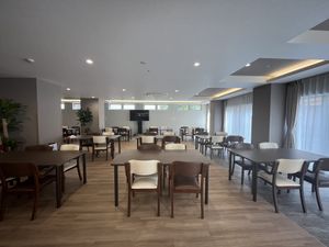 明るい食堂
