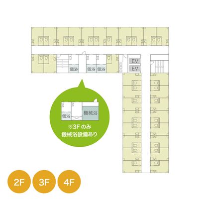 エレベーター付階図