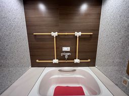 安全な設備の浴室