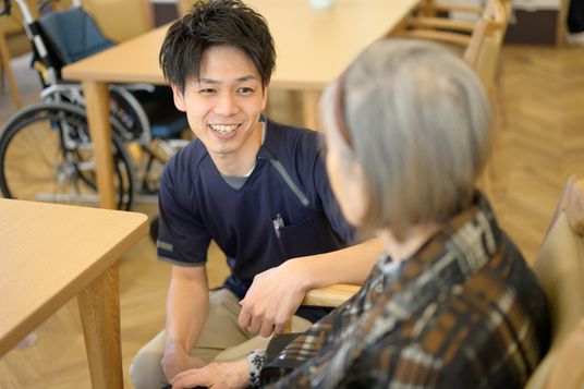 利用者とスタッフの交流