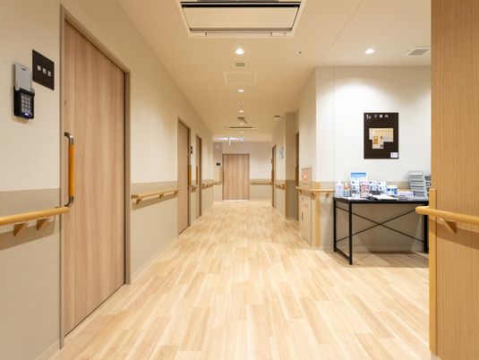 安全に配慮された廊下