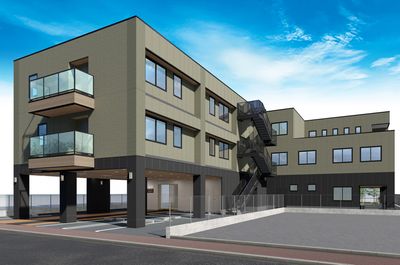 モダンな建物の外観