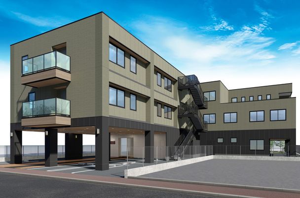 モダンな建物の外観