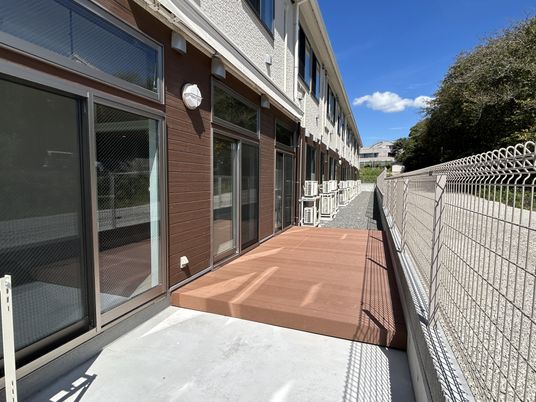 自然光が入るテラス