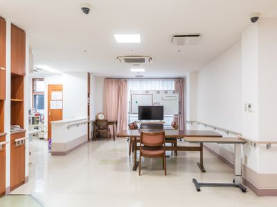 広々としたラウンジ