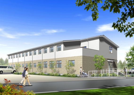 明るい建物の外観