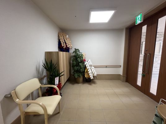 落ち着いたエントランス