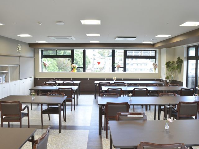 広々とした食堂
