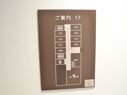 フロア案内板