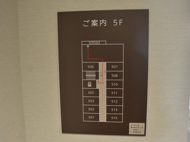 案内図ある廊下
