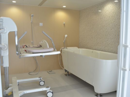 最新設備の浴室