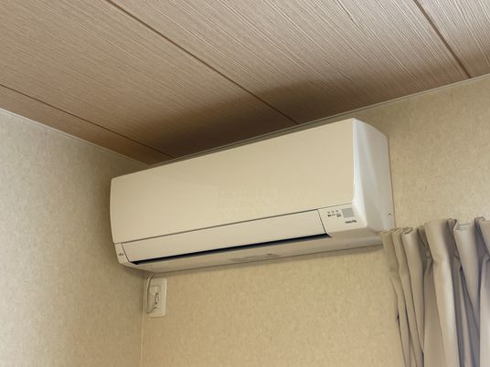 居室にあるエアコン