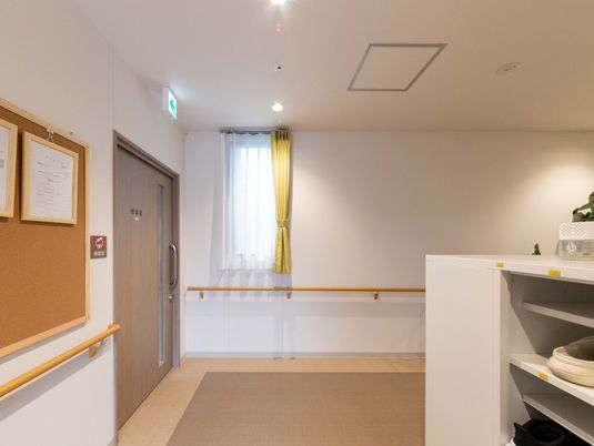 相談室のある廊下  