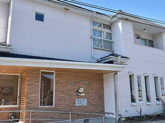 明るい外観の建物  