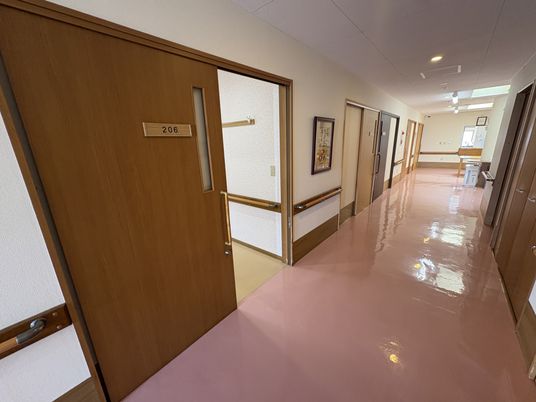 光が差し込む廊下